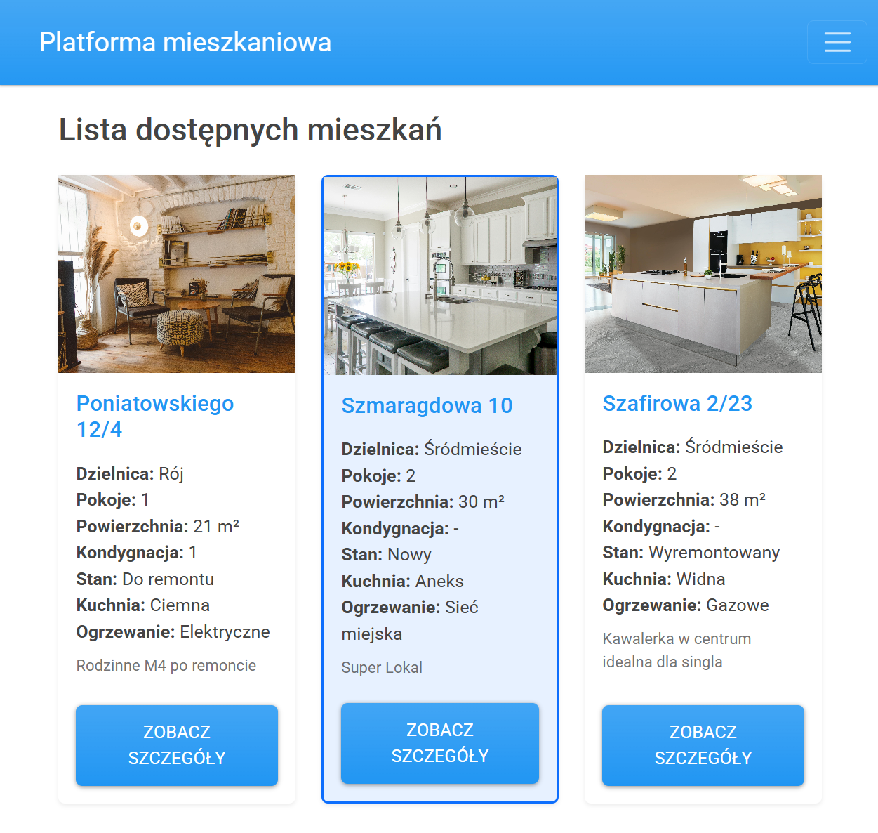 ESTATEciti - Lista dostępnych mieszkań